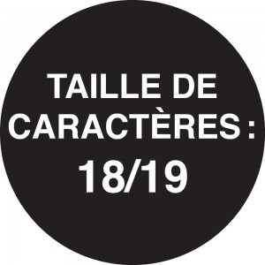 Taille de caractères: 18/19