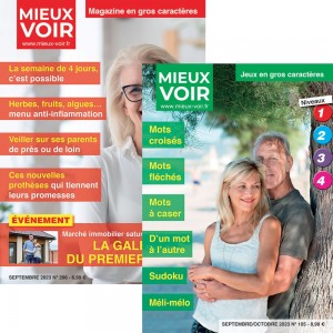 Magazine d'actualités et de jeux en gros caractères