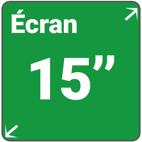 écran 15 pouces