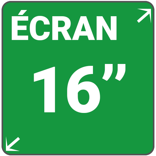 écran 16 pouces