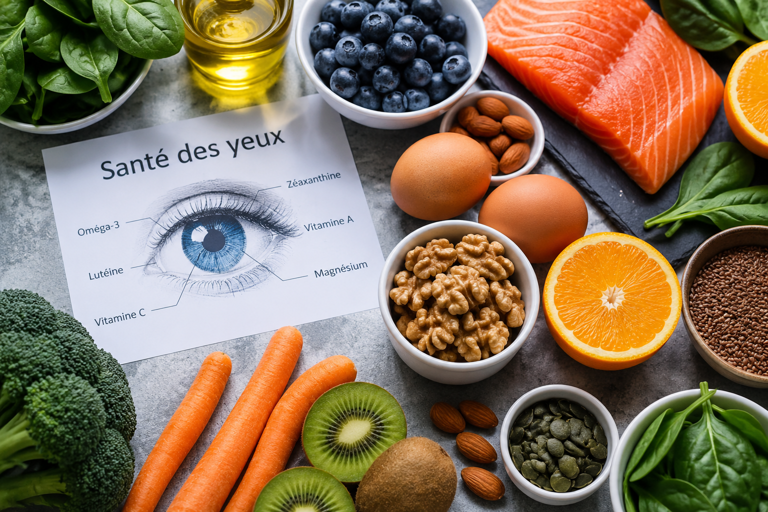 santé des yeux et nutriments